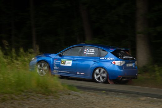 Sportovní fotografie – Podorlická Rally 2026, Opočno, startovní číslo P1